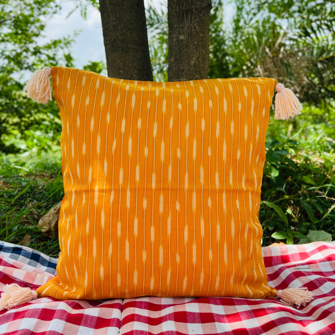 Saffron Glow Cushion Cover (16x16)”