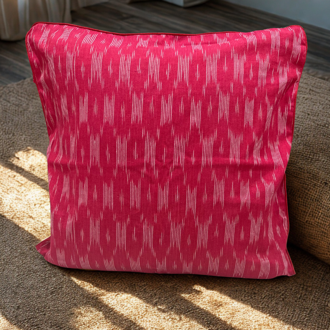 Fuchsia Drift – Threads of Bold Grace Cushion Cover (16x16)”