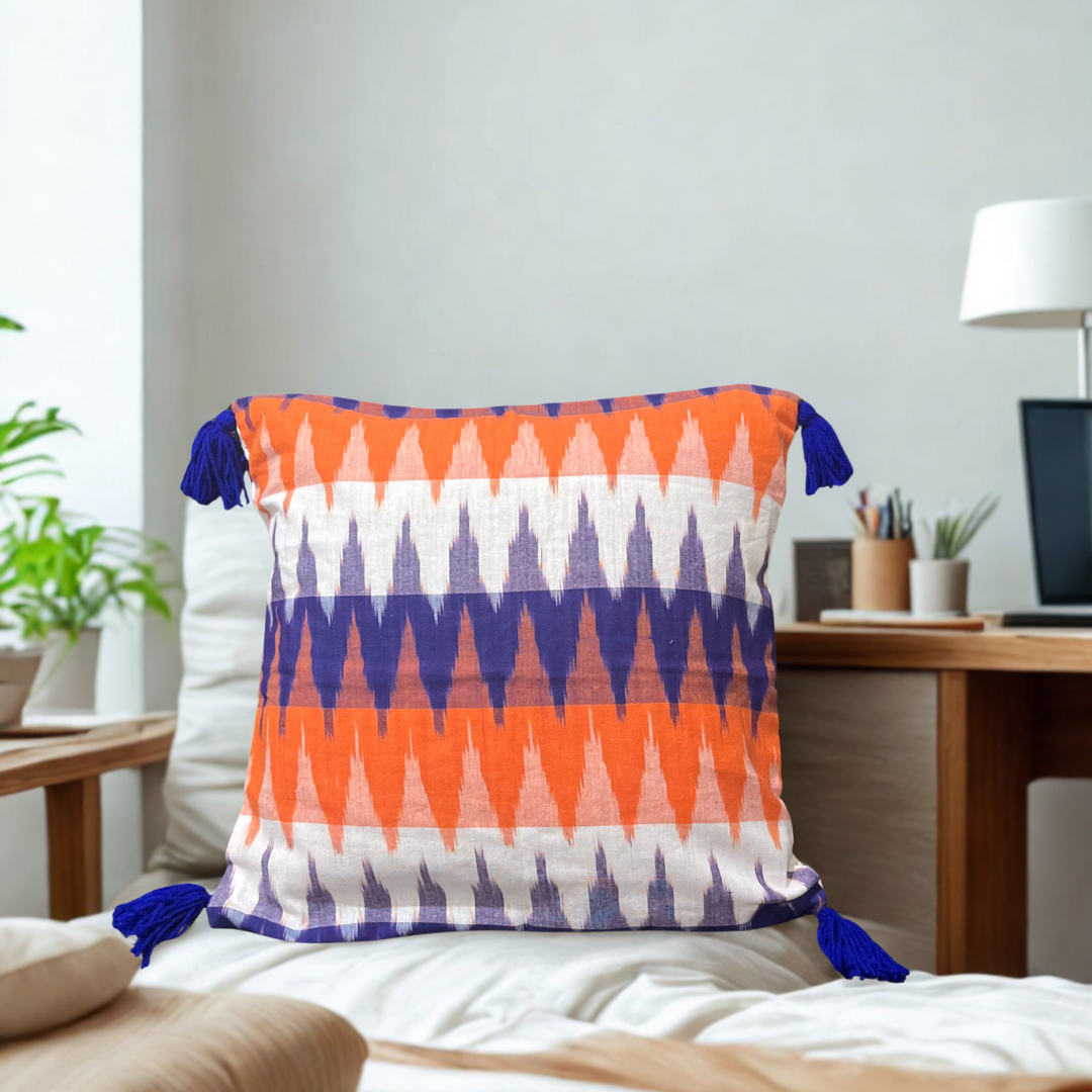 Solar Verse – Rhythms of Dawn, Woven to Shine Cushion Cover (16x16)”