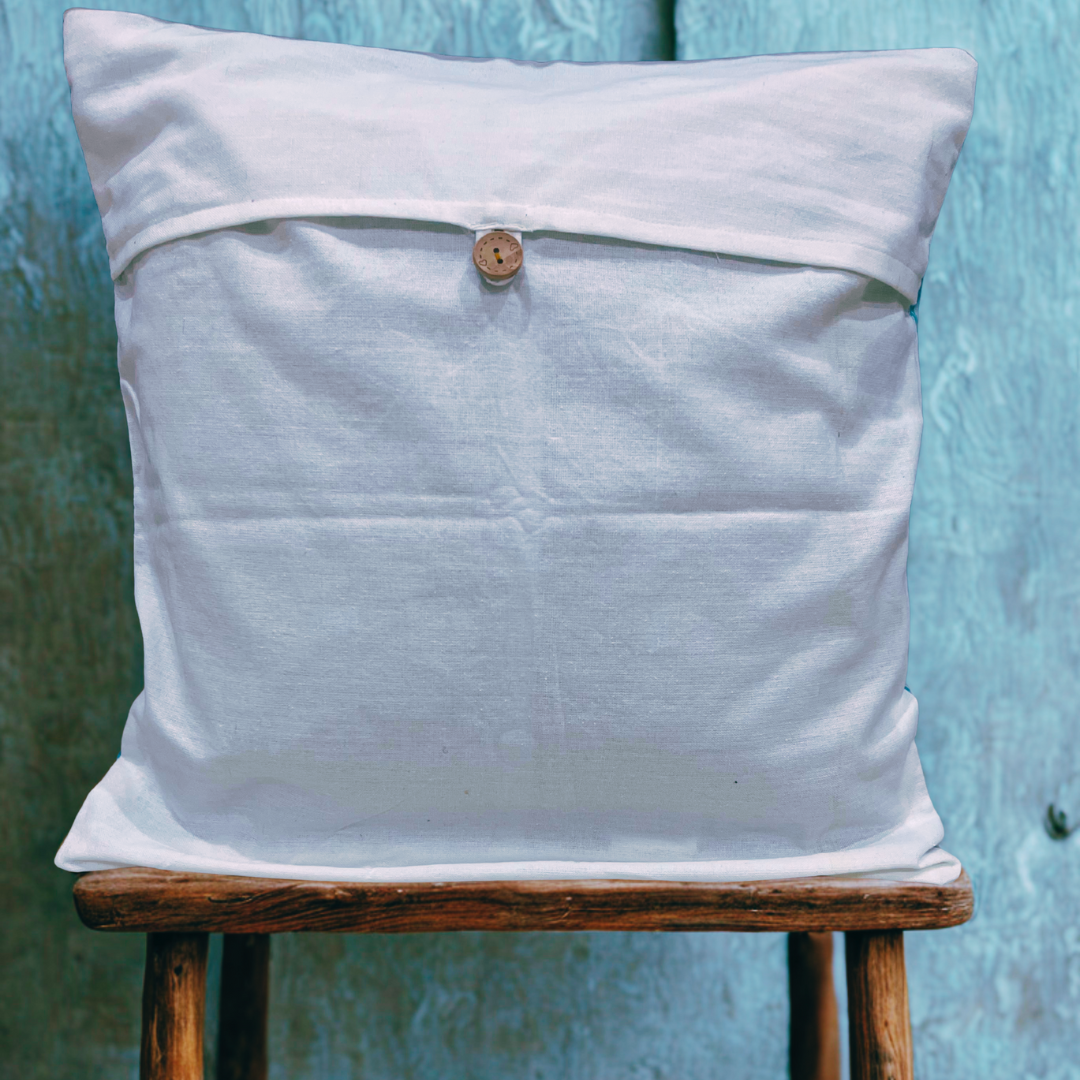 Cloud Drift Cushion Cover in Sky Blue (16x16)”