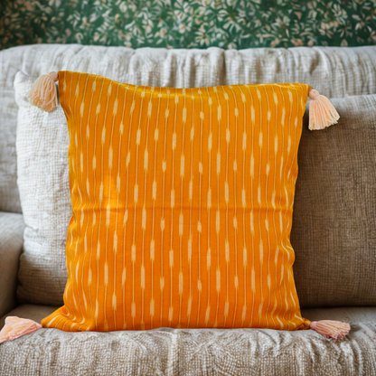 Saffron Glow Cushion Cover (16x16)”