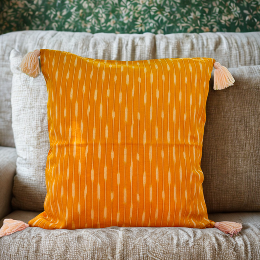 Saffron Glow Cushion Cover (16x16)”