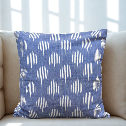 Indigo Drift Cushion Cover (16x16)”