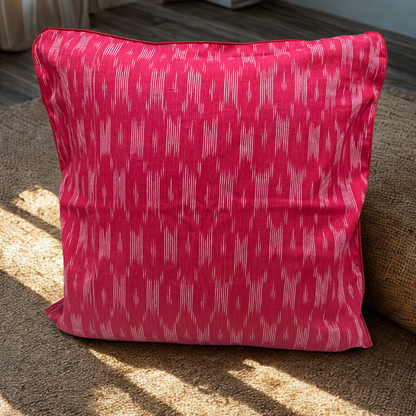 Fuchsia Drift – Threads of Bold Grace Cushion Cover (16x16)”