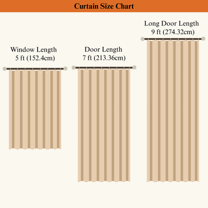 Ivory Drizzle – Tab Loop Ikkat Curtain 100% Handwoven cotton 42" Panel Width