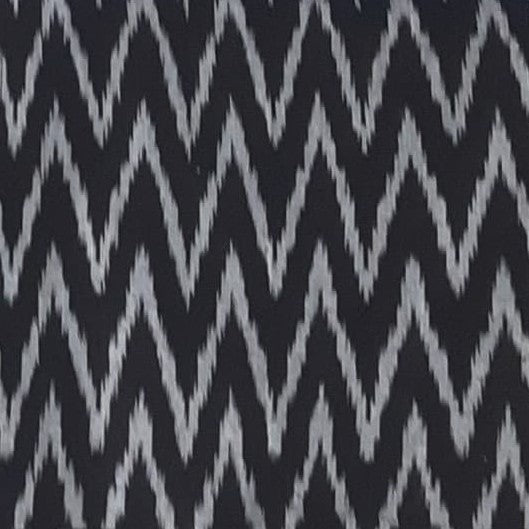 Zigzag Black 100% Cotton Fabric