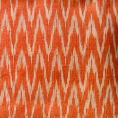 Zigzag Tangerine 100% Cotton Fabric